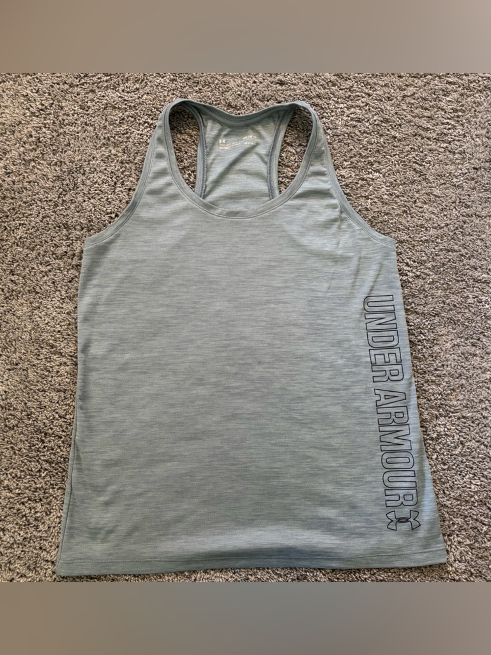Under Armour Women’s Athletic Heather Light Green Tank Top Size M
